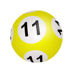 Tirage loto, boule numéro 11