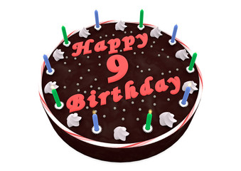 Happy Birthday Schokoladenkuchen 9