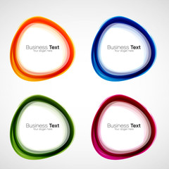 set of speech bubbles