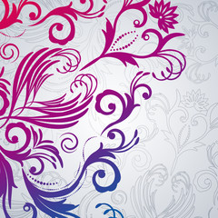 Abstract floral background with east flowers.