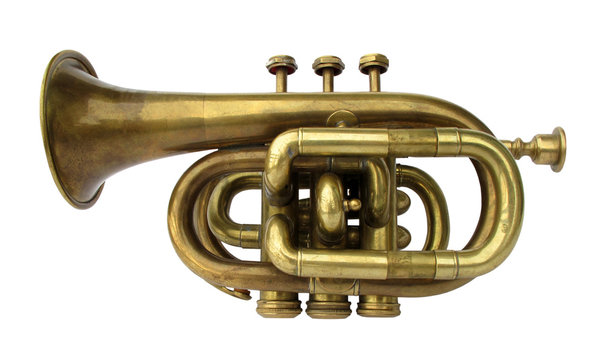 Trumpet old brass instrument