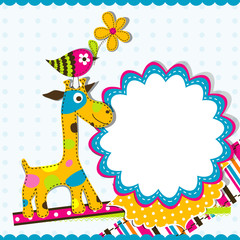 Obraz premium Template greeting card, vector