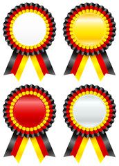 4 Different Award Badges Germany