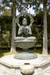 Statue of Kongoke Bosatsu in Ninna-ji temple. Kyoto, Japan
