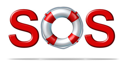SOS Help - obrazy, fototapety, plakaty