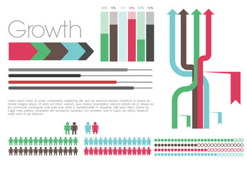 Obraz premium Infographic with elements
