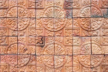 Buddha texture tile wall