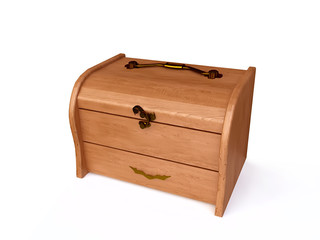 3D Wooden Casket