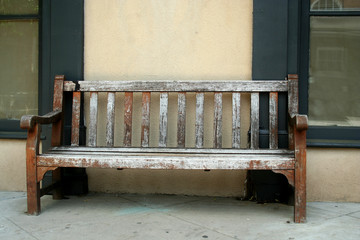Old wodden bench