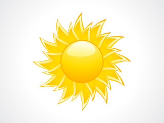 abstract sun icon