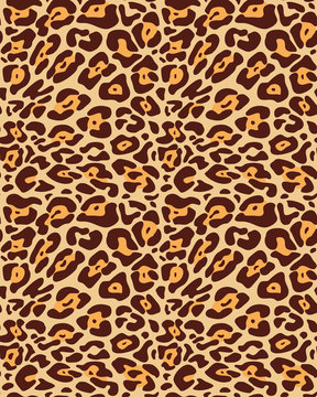 Seamless leopard fur pattern