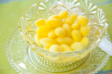Traditional Chinese dessert cooked with bean curd skin