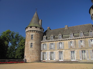 Fototapeta na wymiar Castle Coussac-Bonneval, Limousin, Périgord