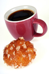 Café noir et chouquette