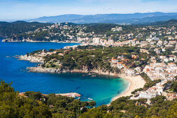 Aerial view of Costa Brava one of the best beach destinations