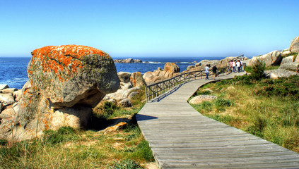 San Vicente beach en El Grove, Galicia
