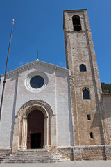 Church in the historic center of Gubbio