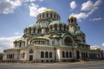 Fototapeta na wymiar Katedra Aleksandra Newskiego w Sofii, Bułgaria