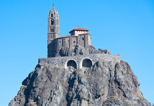 rocher et chapelle saint-michel-d'Aiguilhe, le Puy