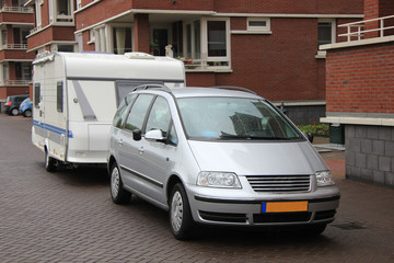 car and caravan