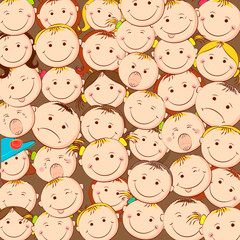 Kids Looking Upward