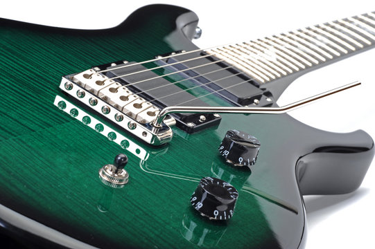 E-Gitarre, gr&uuml;n