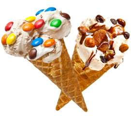 ice cream isolated on white background
