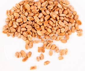 Droping down  peanuts