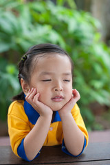 Portrait of a beautiful little girl