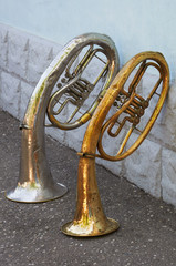 Two old trumpets