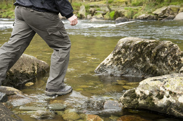 crossing river