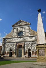 Fototapeta na wymiar Florence, bazylika Santa Maria Novella.
