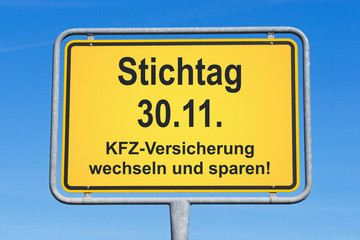 Stichtag 30.11. - KFZ Versicherung