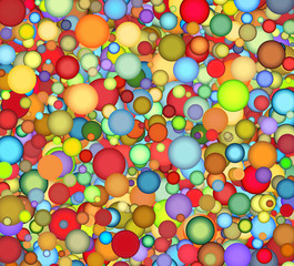 floating bubble backdrop in multiple color
