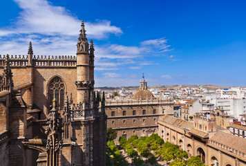 Fototapeta na wymiar Katedra La Giralda Sevilla w Hiszpanii