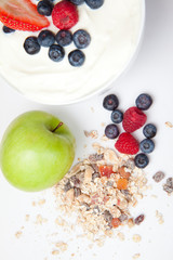 Healthy eating with fruits and cereals