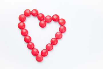 Heart of candies