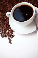 Espresso and  beans