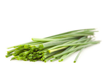 Close up of chive branches