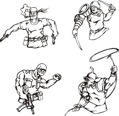 Warriors and soldiers