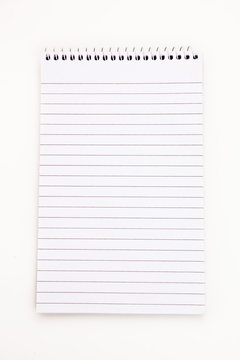 Empty notepad  sheet