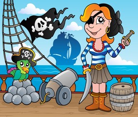 Piratenschiff-Deckthema 8
