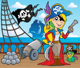 Piratenschiff-Deckthema 9