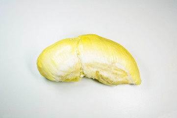 Close up of peeled durian