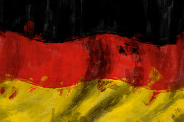 Flag of Germany abstract painting background