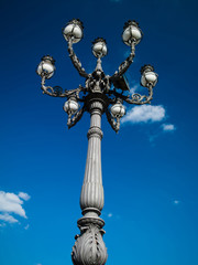 Fototapeta na wymiar The original street light in Italy