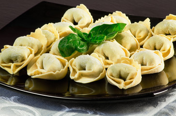 raw Ligurian  pansoti pasta