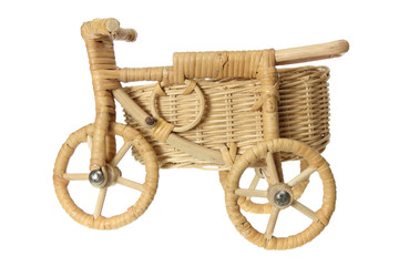 Fototapeta na wymiar Miniaturowy Tricycle Basket