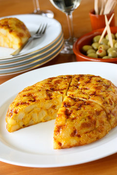 tortilla, spanish potato omelet