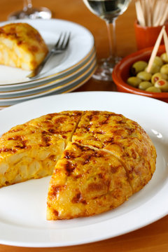 tortilla, spanish potato omelet